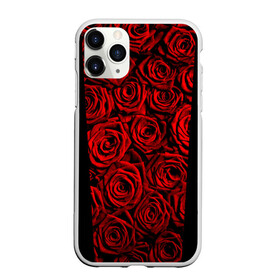 Чехол для iPhone 11 Pro матовый с принтом RED ROSES КРАСНЫЕ РОЗЫ в Ухте, Силикон |  | Тематика изображения на принте: букет | красный | лепестки | модные | полосы | природа | растения | розочки | розы | сад | тренды | цвет | цветы | черный