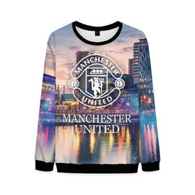 Мужской свитшот 3D с принтом Man Utd в Ухте, 100% полиэстер с мягким внутренним слоем | круглый вырез горловины, мягкая резинка на манжетах и поясе, свободная посадка по фигуре | Тематика изображения на принте: manchester united | манчестер юнайтед