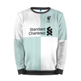Мужской свитшот 3D с принтом Sturridge away 2018 в Ухте, 100% полиэстер с мягким внутренним слоем | круглый вырез горловины, мягкая резинка на манжетах и поясе, свободная посадка по фигуре | Тематика изображения на принте: apl | champions | daniel | england | league | liverpool | sturridge