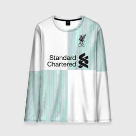 Мужской лонгслив 3D с принтом Sturridge away 2018 в Ухте, 100% полиэстер | длинные рукава, круглый вырез горловины, полуприлегающий силуэт | Тематика изображения на принте: apl | champions | daniel | england | league | liverpool | sturridge