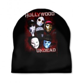 Шапка 3D с принтом Группа Hollywood Undead в Ухте, 100% полиэстер | универсальный размер, печать по всей поверхности изделия | charlie scene | danny | funny man | hollywood | j dog | johnny 3 tears | undead | альтернативный | андед | голивуд | голливудская | группа | кранккор | метал | нежить | ню | реп | рок | рэп | рэпкор