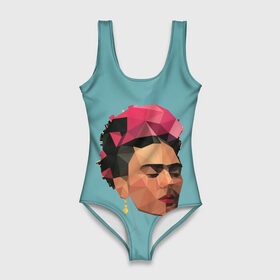 Купальник-боди 3D с принтом Фрида в Ухте, 82% полиэстер, 18% эластан | Круглая горловина, круглый вырез на спине | автопортрет | испания | кало | мексика | портрет | художница
