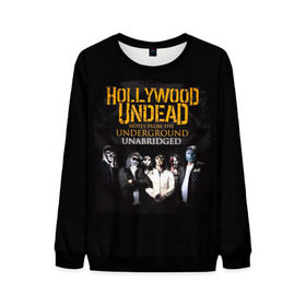 Мужской свитшот 3D с принтом Hollywood Undead Underground в Ухте, 100% полиэстер с мягким внутренним слоем | круглый вырез горловины, мягкая резинка на манжетах и поясе, свободная посадка по фигуре | charlie scene | danny | funny man | hollywood | j dog | johnny 3 tears | undead | альтернативный | андед | голивуд | голливудская | группа | кранккор | метал | нежить | ню | реп | рок | рэп | рэпкор
