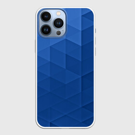 Чехол для iPhone 13 Pro Max с принтом trianse blue в Ухте,  |  | Тематика изображения на принте: abstraction | абстракция | геометрия | грани | полигоны | сочетания | треугольники
