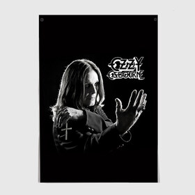 Постер с принтом Оззи Осборн в Ухте, 100% бумага
 | бумага, плотность 150 мг. Матовая, но за счет высокого коэффициента гладкости имеет небольшой блеск и дает на свету блики, но в отличии от глянцевой бумаги не покрыта лаком | black sabbath | ozzy osbourne | оззи осборн