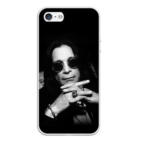 Чехол для iPhone 5/5S матовый с принтом Оззи Осборн в Ухте, Силикон | Область печати: задняя сторона чехла, без боковых панелей | black sabbath | ozzy osbourne | оззи осборн