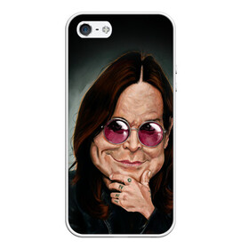Чехол для iPhone 5/5S матовый с принтом Оззи Осборн в Ухте, Силикон | Область печати: задняя сторона чехла, без боковых панелей | black sabbath | ozzy osbourne | оззи осборн