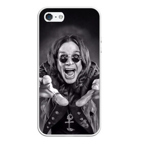 Чехол для iPhone 5/5S матовый с принтом Оззи Осборн в Ухте, Силикон | Область печати: задняя сторона чехла, без боковых панелей | black sabbath | ozzy osbourne | оззи осборн