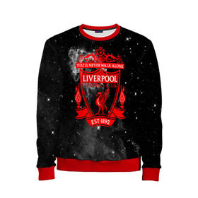 Детский свитшот 3D с принтом FC LIVERPOOL в Ухте, 100% полиэстер | свободная посадка, прямой крой, мягкая тканевая резинка на рукавах и понизу свитшота | fc liverpool | футбол | футбольный клуб
