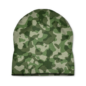 Шапка 3D с принтом Камуфляж в Ухте, 100% полиэстер | универсальный размер, печать по всей поверхности изделия | 