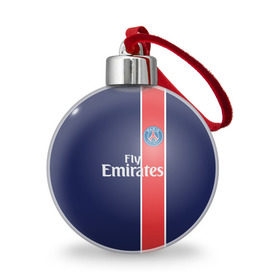 Ёлочный шар с принтом PSG 2018 Original #1 в Ухте, Пластик | Диаметр: 77 мм | fc | fly emirates | paris | psg | лого | париж | псж | спорт | спортивные | фк | футбольный клуб