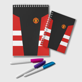 Блокнот с принтом Manchester United Vintage 2018 в Ухте, 100% бумага | 48 листов, плотность листов — 60 г/м2, плотность картонной обложки — 250 г/м2. Листы скреплены удобной пружинной спиралью. Цвет линий — светло-серый
 | Тематика изображения на принте: emirates | fc | manchester united | абстракция | геометрия | зож | клуб | линии | манчестер юнайтед | модные | мяч | россии | спорт | спортивные | стиль | тренды | футбол | футбольный клуб | экстрим | эмблема