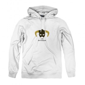 Женская толстовка хлопок с принтом Dovahkiin в Ухте, френч-терри, мягкий теплый начес внутри (100% хлопок) | карман-кенгуру, эластичные манжеты и нижняя кромка, капюшон с подкладом и шнурком | dovahkiin | skyrim dragonborn | the elder scrolls