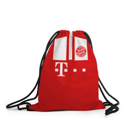 Рюкзак-мешок 3D с принтом FC Bayern 2018 Original #6 в Ухте, 100% полиэстер | плотность ткани — 200 г/м2, размер — 35 х 45 см; лямки — толстые шнурки, застежка на шнуровке, без карманов и подкладки | Тематика изображения на принте: 