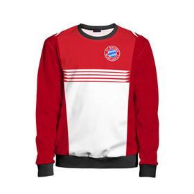 Детский свитшот 3D FC Bayern 2018 Original #11: в Ухте, 100% полиэстер | свободная посадка, прямой крой, мягкая тканевая резинка на рукавах и понизу свитшота |