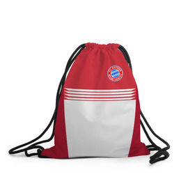 Рюкзак-мешок 3D с принтом FC Bayern 2018 Original #11 в Ухте, 100% полиэстер | плотность ткани — 200 г/м2, размер — 35 х 45 см; лямки — толстые шнурки, застежка на шнуровке, без карманов и подкладки | 