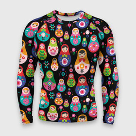 Мужской рашгард 3D с принтом Матрешки в Ухте,  |  | матрёшки