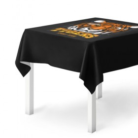 Скатерть 3D с принтом TIGERS(SPORT TEAM) в Ухте, 100% полиэстер (ткань не мнется и не растягивается) | Размер: 150*150 см | Тематика изображения на принте: 