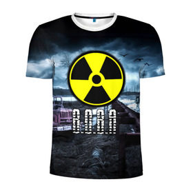 Мужская футболка 3D спортивная с принтом S.T.A.L.K.E.R. - В.О.В.А. в Ухте, 100% полиэстер с улучшенными характеристиками | приталенный силуэт, круглая горловина, широкие плечи, сужается к линии бедра | stalker | владимир | вова | волки | володя | грузовик | имя | мрак | припять | птицы | радиация | сталкер | чернобыль