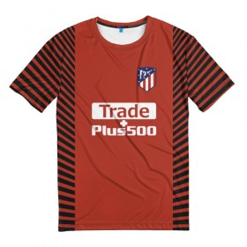 Мужская футболка 3D с принтом Atletico Madrid Original #12 в Ухте, 100% полиэфир | прямой крой, круглый вырез горловины, длина до линии бедер | 