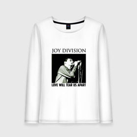 Женский лонгслив хлопок с принтом LOVE WILL TEAR US APART в Ухте, 100% хлопок |  | division | joy | бернард самнер | восьмидесятых | готик | группа | дарквэйв | джой | дивижн | иэн кёртис | музыка | музыканты | панк | панкрок | питер хук | пост | постпанк | рок | стивен моррис