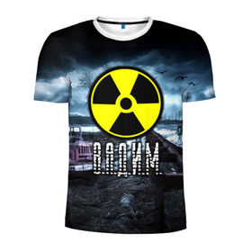 Мужская футболка 3D спортивная с принтом S.T.A.L.K.E.R. - В.А.Д.И.М. в Ухте, 100% полиэстер с улучшенными характеристиками | приталенный силуэт, круглая горловина, широкие плечи, сужается к линии бедра | stalker | вадик | вадим | волки | грузовик | имя | мрак | припять | птицы | радиация | сталкер | чернобыль