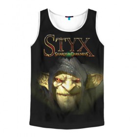 Мужская майка 3D с принтом Styx в Ухте, 100% полиэстер | круглая горловина, приталенный силуэт, длина до линии бедра. Пройма и горловина окантованы тонкой бейкой | 