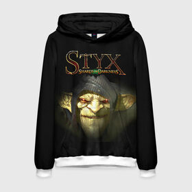 Мужская толстовка 3D с принтом Styx в Ухте, 100% полиэстер | двухслойный капюшон со шнурком для регулировки, мягкие манжеты на рукавах и по низу толстовки, спереди карман-кенгуру с мягким внутренним слоем. | 