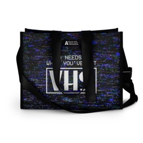 Сумка-шоппер 3D 4K VHS: в Ухте, 100% полиэстер | застегивается на металлическую кнопку; внутренний карман застегивается на молнию. Стенки укреплены специальным мягким материалом, чтобы защитить содержимое от несильных ударов
 | 4k | 90 е | vhs | видак | видео | видеокассета | видик | высокое разрешение | девяностые | качество | кому нужно 4к | низкое разрешение