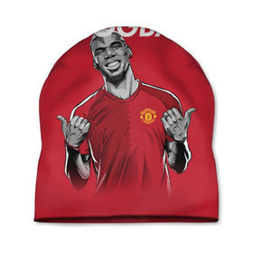 Шапка 3D с принтом Pogba Manchester United в Ухте, 100% полиэстер | универсальный размер, печать по всей поверхности изделия | mu | paul | pogba | манчестер юнайтед | мю | погба | форма