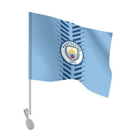 Флаг для автомобиля с принтом Manchester city в Ухте, 100% полиэстер | Размер: 30*21 см | fc | manchester city | манчестер сити | спорт | спортивные | футбол | футбольный
