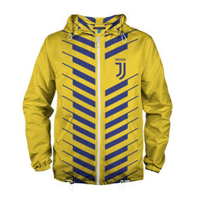 Мужская ветровка 3D с принтом Juventus 2018 Creative #1 в Ухте, 100% полиэстер | подол и капюшон оформлены резинкой с фиксаторами, два кармана без застежек по бокам, один потайной карман на груди | 