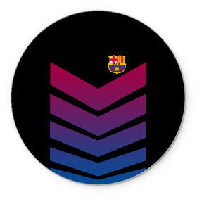 Коврик круглый с принтом FC Barcelona 2018 Arrow в Ухте, резина и полиэстер | круглая форма, изображение наносится на всю лицевую часть | Тематика изображения на принте: fc | fc barcelona | fcb | барселона | спорт | спортивные | футбол | футбольный клуб