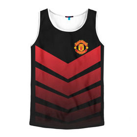 Мужская майка 3D с принтом Manchester United 2018 Arrow в Ухте, 100% полиэстер | круглая горловина, приталенный силуэт, длина до линии бедра. Пройма и горловина окантованы тонкой бейкой | Тематика изображения на принте: fc | manchester united | манчестер юнайтед | спорт | спортивные | футбол | футбольный клуб