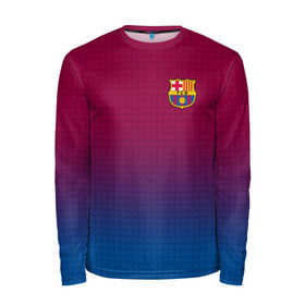 Мужской лонгслив 3D с принтом FC Barcelona #12 в Ухте, 100% полиэстер | длинные рукава, круглый вырез горловины, полуприлегающий силуэт | Тематика изображения на принте: fc | fc barcelona | fcb | барселона | спорт | спортивные | футбол | футбольный клуб