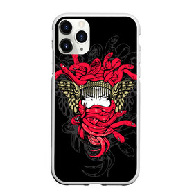 Чехол для iPhone 11 Pro Max матовый с принтом Горгона Медуза в Ухте, Силикон |  | Тематика изображения на принте: face | fashion | gorgon medusa | hair | head | lady | monster | snake | style | the protectress | woman | волосы | голова | горгона медуза | женщина | защитница | змеи | лицо | мода | повелительница | стиль | чудовище