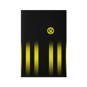 Обложка для паспорта матовая кожа с принтом FC Borussia 2018 Line в Ухте, натуральная матовая кожа | размер 19,3 х 13,7 см; прозрачные пластиковые крепления | боруссия | дортмунд