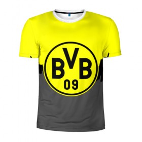 Мужская футболка 3D спортивная с принтом FC Borussia 2018 Paints в Ухте, 100% полиэстер с улучшенными характеристиками | приталенный силуэт, круглая горловина, широкие плечи, сужается к линии бедра | Тематика изображения на принте: borussia dortmund | fc | боруссия | спорт | спортивные | фк | футбол