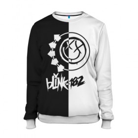 Женский свитшот 3D с принтом Blink-182 в Ухте, 100% полиэстер с мягким внутренним слоем | круглый вырез горловины, мягкая резинка на манжетах и поясе, свободная посадка по фигуре | blink | альтернативный рок | блинк | марк хоппус | музыка | мэтт скиба | панк рок | поп панк | рок | скейт панк | трэвис баркер
