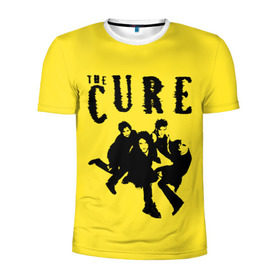 Мужская футболка 3D спортивная с принтом The Cure в Ухте, 100% полиэстер с улучшенными характеристиками | приталенный силуэт, круглая горловина, широкие плечи, сужается к линии бедра | robert smith | rock band | the cure | uk | британия | роберт смит | рок группа