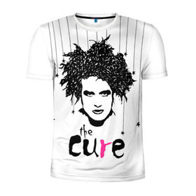 Мужская футболка 3D спортивная с принтом The Cure в Ухте, 100% полиэстер с улучшенными характеристиками | приталенный силуэт, круглая горловина, широкие плечи, сужается к линии бедра | robert smith | rock band | the cure | uk | британия | роберт смит | рок группа