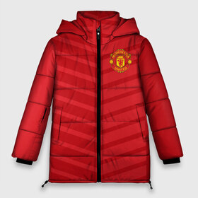 Женская зимняя куртка 3D с принтом Manchester United 2018 Reverse в Ухте, верх — 100% полиэстер; подкладка — 100% полиэстер; утеплитель — 100% полиэстер | длина ниже бедра, силуэт Оверсайз. Есть воротник-стойка, отстегивающийся капюшон и ветрозащитная планка. 

Боковые карманы с листочкой на кнопках и внутренний карман на молнии | emirates | fc | manchester united | геометрия | манчестер юнайтед | спорт | футбол | футбольный клуб | эмблема