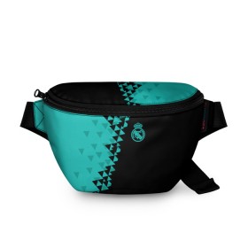 Поясная сумка 3D с принтом Real Madrid 2018 Ronaldo 7 в Ухте, 100% полиэстер | плотная ткань, ремень с регулируемой длиной, внутри несколько карманов для мелочей, основное отделение и карман с обратной стороны сумки застегиваются на молнию | fc | real madrid | реал мадрид | спорт | спортивные | фк | футбол