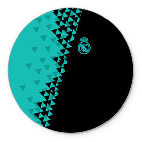 Коврик круглый с принтом Real Madrid 2018 Ronaldo 7 в Ухте, резина и полиэстер | круглая форма, изображение наносится на всю лицевую часть | fc | real madrid | реал мадрид | спорт | спортивные | фк | футбол