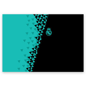 Поздравительная открытка с принтом Real Madrid 2018 Ronaldo 7 в Ухте, 100% бумага | плотность бумаги 280 г/м2, матовая, на обратной стороне линовка и место для марки
 | fc | real madrid | реал мадрид | спорт | спортивные | фк | футбол