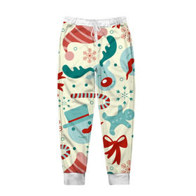 Мужские брюки 3D с принтом Новый год к нам мчится в Ухте, 100% полиэстер | манжеты по низу, эластичный пояс регулируется шнурком, по бокам два кармана без застежек, внутренняя часть кармана из мелкой сетки | Тематика изображения на принте: 