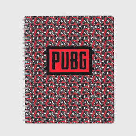 Тетрадь с принтом Playerunknowns Battlegrounds в Ухте, 100% бумага | 48 листов, плотность листов — 60 г/м2, плотность картонной обложки — 250 г/м2. Листы скреплены сбоку удобной пружинной спиралью. Уголки страниц и обложки скругленные. Цвет линий — светло-серый
 | battle royale | playerunknown | playerunknowns | playerunknowns battlegrounds | pubg | онлайн игра