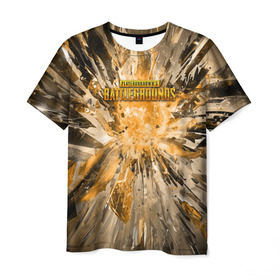 Мужская футболка 3D с принтом PUBG Abstract 2 в Ухте, 100% полиэфир | прямой крой, круглый вырез горловины, длина до линии бедер | Тематика изображения на принте: playerunknowns battlegrounds | pubg | шутеры