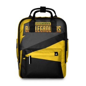 Женский рюкзак 3D с принтом PUBG Cybersport 2 в Ухте, 100% полиэстер | лямки с регулируемой длиной, сверху ручки, чтобы рюкзак нести как сумку. Основное отделение закрывается на молнию, как и внешний карман. Внутри два дополнительных кармана, один из которых закрывается на молнию. По бокам два дополнительных кармашка, куда поместится маленькая бутылочка
 | playerunknowns battlegrounds | pubg | шутеры