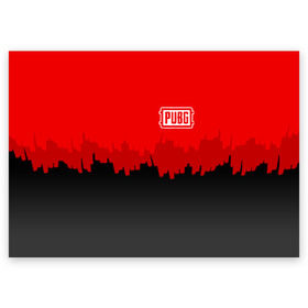 Поздравительная открытка с принтом PUBG BLOOD в Ухте, 100% бумага | плотность бумаги 280 г/м2, матовая, на обратной стороне линовка и место для марки
 | playerunknowns battlegrounds | pubg